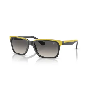Ray ban sunglasses grey on rubber yellow