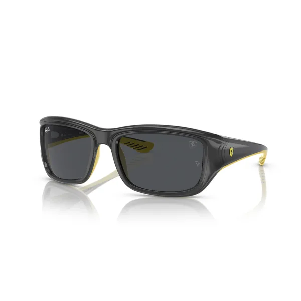 Ray ban sunglasses grey on rubber yellow