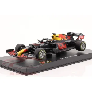 Red bull max with helmet blue, 1:43