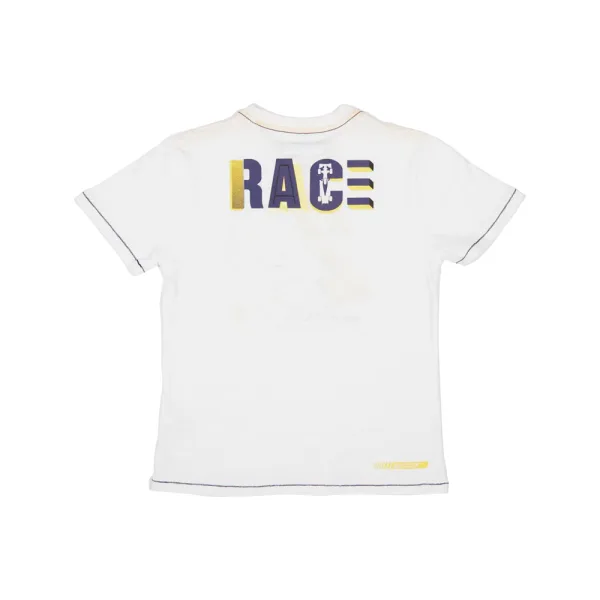 Ferrari 29 race slub off track tee shirt, white, Kids - Image 2