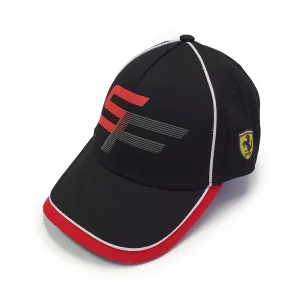 Ferrari overprinted cap, black, Kids