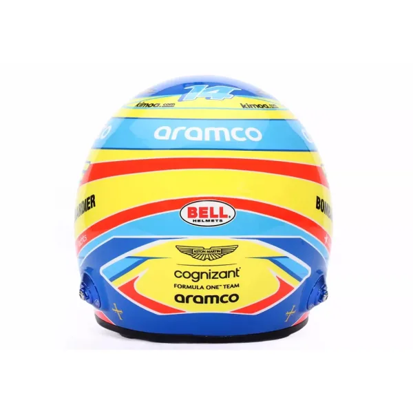 Alonso mini helmet Aston Martin 2023 + d/case, 1:2 - Image 5