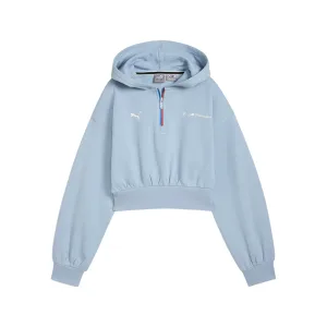 Bmw mms wmn ess+ half zip hoodie, blue, Ladies