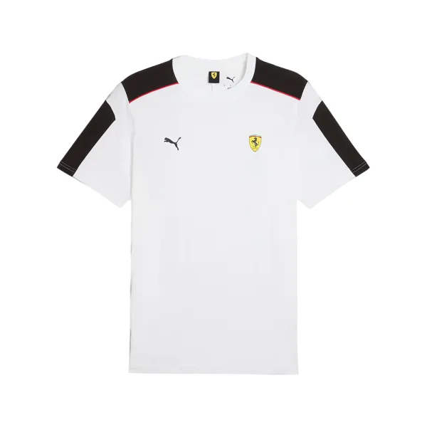 Ferrari race mt7 tee shirt, white, Mens