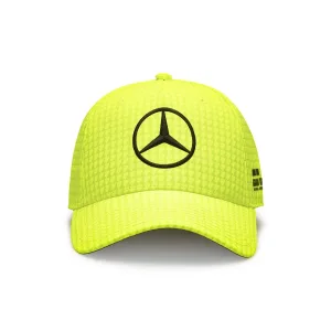 Mercedes hamilton baseball cap, yellow, Adult