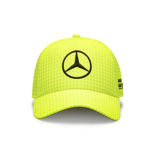 Mercedes hamilton baseball cap, yellow, Adult