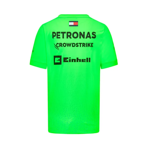 Mercedes team tee shirt 2023, green, Mens - Image 2
