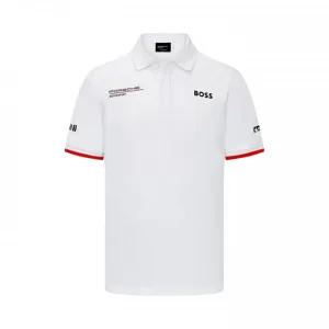 Porsche team polo shirt 2024, white, Mens