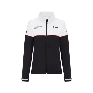 Porsche team softshell jacket 2024, black, Ladies