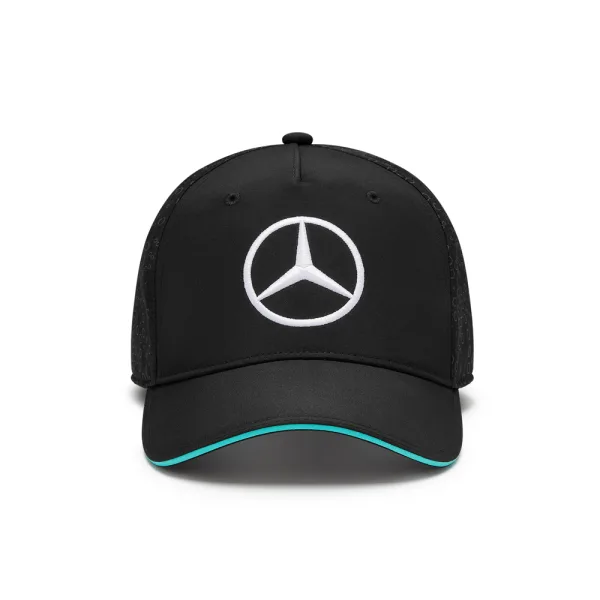 Mercedes team baseball cap, black, Adult