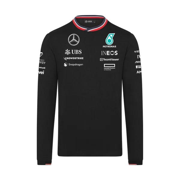 Mercedes driver tee shirt, black, Mens