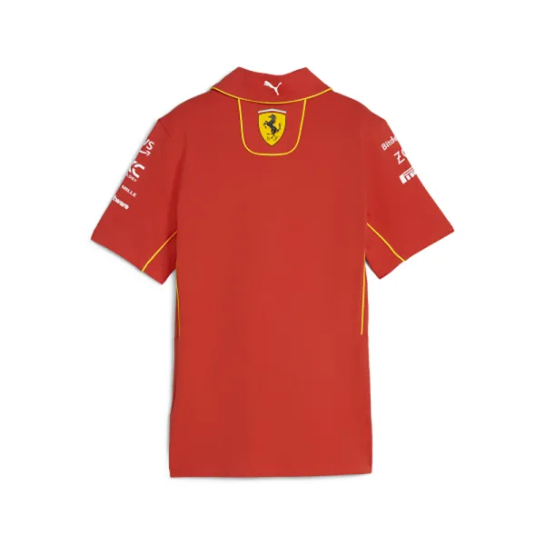 Official Ferrari team polo shirt 2024, burnt red, Ladies - Image 2