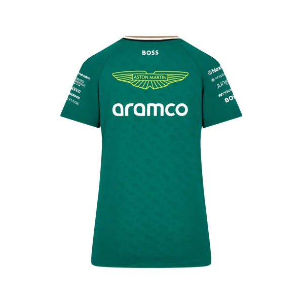 Aston martin team tee shirt 2024, green, Ladies - Image 2
