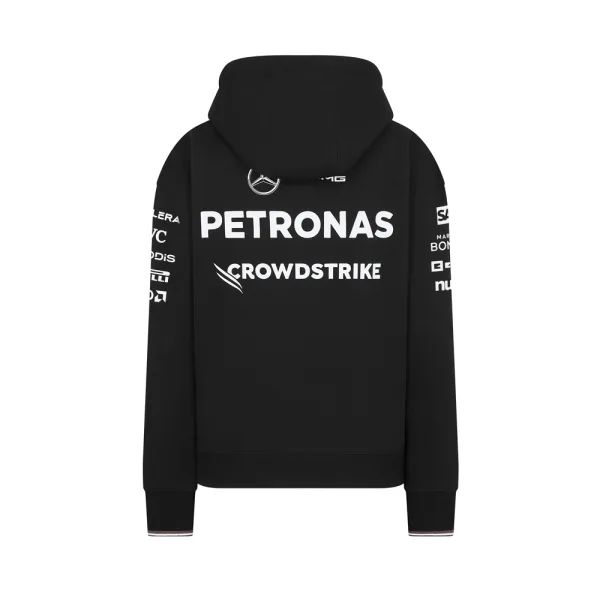 Mercedes team hoodie 2024, black, Ladies - Image 2