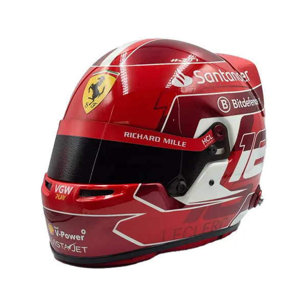 Leclerc 2024 f1 helmet + d/case, 1:1 - Image 4