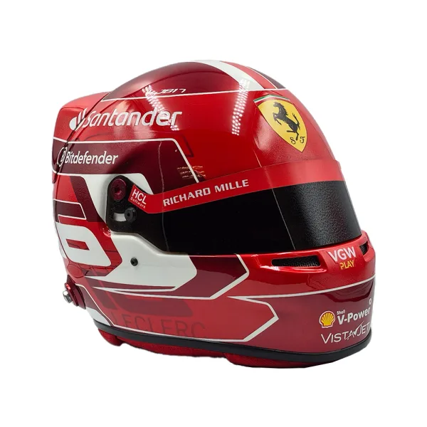 Leclerc 2024 f1 helmet + d/case, 1:1 - Image 5