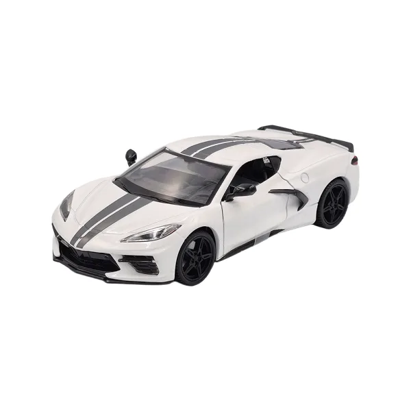 Chev corvette c8  white 2020 1:24 - Image 2