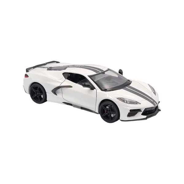 Chev corvette c8  white 2020 1:24 - Image 3