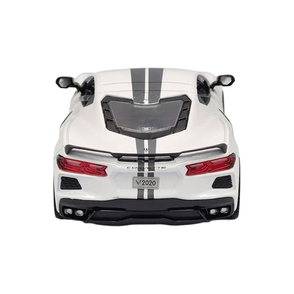 Chev corvette c8  white 2020 1:24 - Image 5
