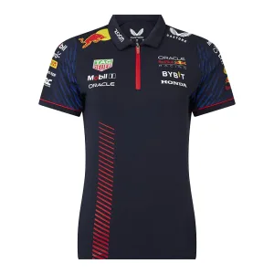 Red bull team polo shirt 2023, navy, Ladies