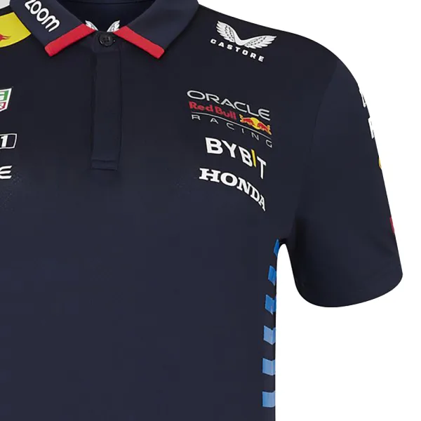 Red bull team polo shirt 2024, sky blue, Ladies - Image 3