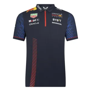 Red bull team polo shirt 2023, navy, Kids
