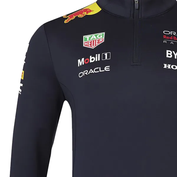 Red bull team 1/4 zip sweater 2024, sky blue, Unisex - Image 3
