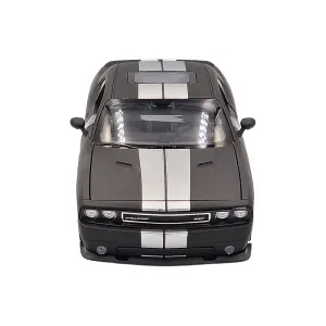 Dodge challenger srt matt black 2012 1:24