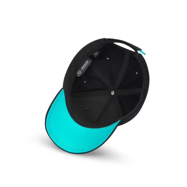Mercedes large logo baseball cap, black, Adult - Image 4