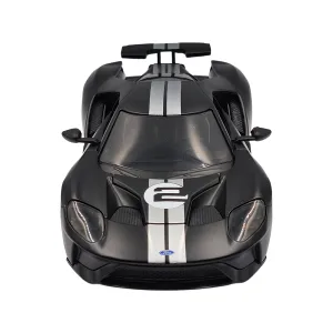 Ford gt matt blk/silver stripe 201 1/24