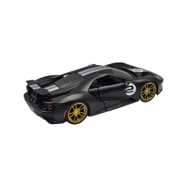 Ford gt matt blk/silver stripe 201 1/24 - Image 4