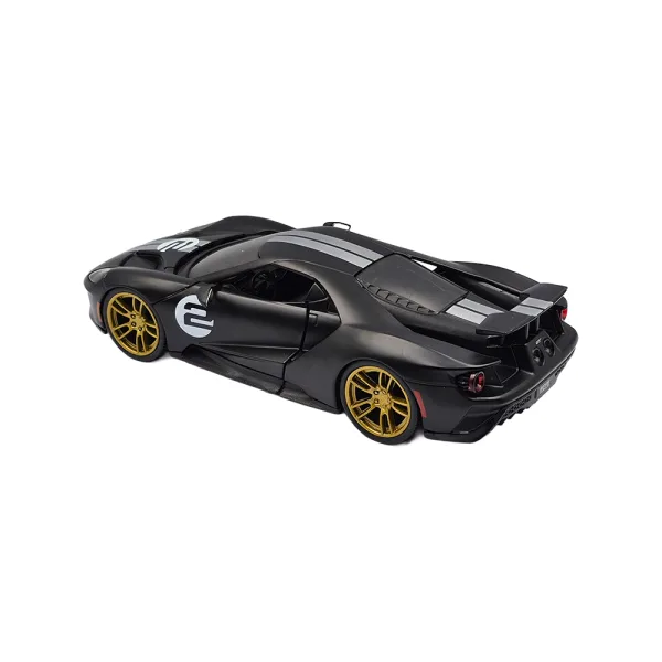 Ford gt matt blk/silver stripe 201 1/24 - Image 6