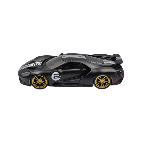 Ford gt matt blk/silver stripe 201 1/24 - Image 7