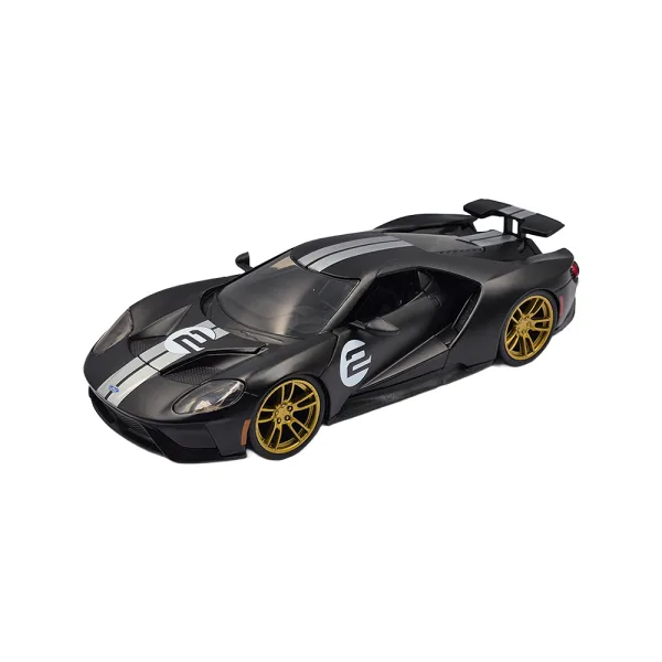Ford gt matt blk/silver stripe 201 1/24 - Image 8