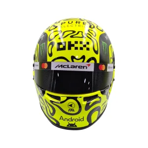 Lando norris 2025 helmet + display case, 1:1