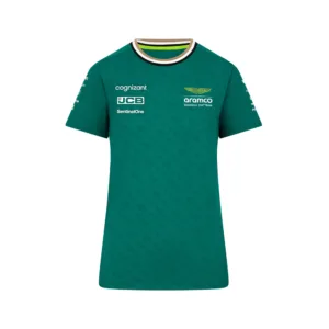 Aston martin team tee shirt 2024, green, Ladies