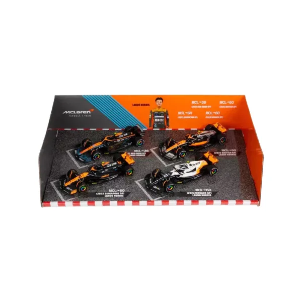 McLaren F1 4Pack Set #4 Norris model cars, 1:43