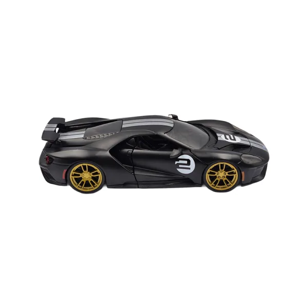 Ford gt matt blk/silver stripe 201 1/24 - Image 3