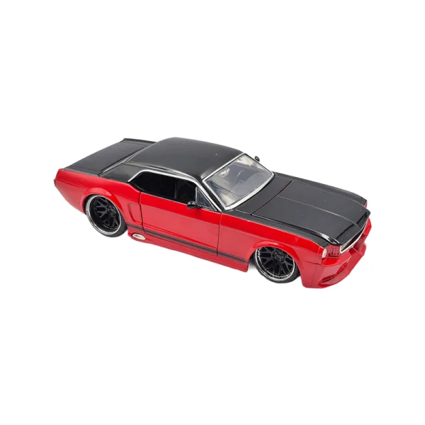 Ford mustang gt bigtime muscle red/blk 1965 1/24 - Image 2
