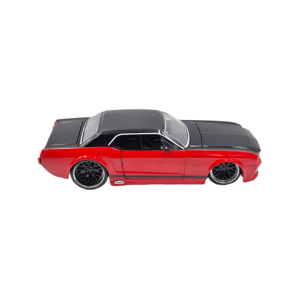 Ford mustang gt bigtime muscle red/blk 1965 1/24 - Image 3