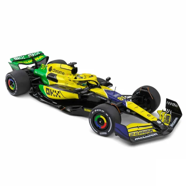 Mclaren mcl38 piastri #81 senna livery model car - Image 2