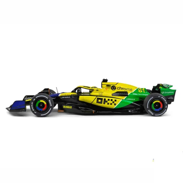 Mclaren mcl38 piastri #81 senna livery model car - Image 4