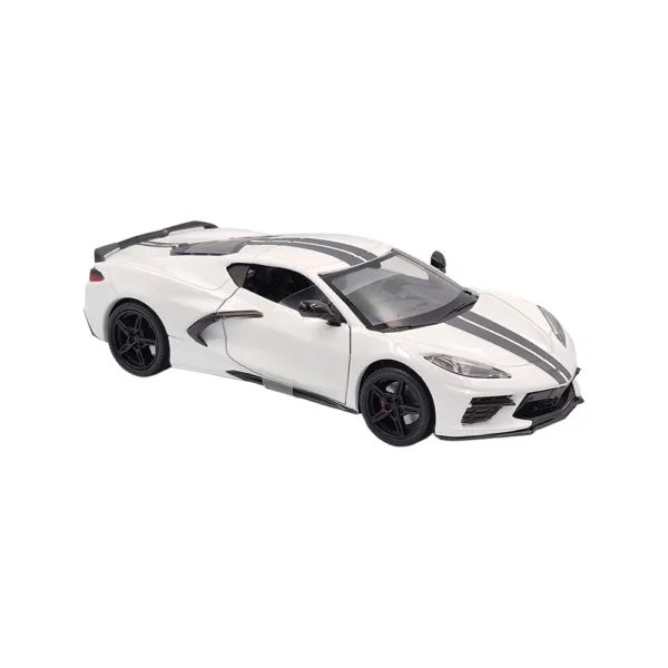 Chev corvette c8  white 2020 1:24 - Image 3