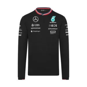 Mercedes driver tee shirt, black, Mens