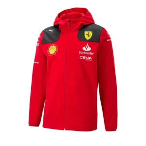 Ferrari team softshell jacket 2023, red, Mens