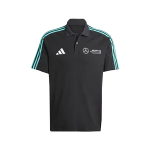 Mercedes f1 dna polo shirt, black, Mens