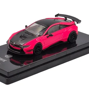 BMW Liberty walk i8 hot pink blk accent 1:64