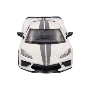 Chev corvette c8  white 2020 1:24