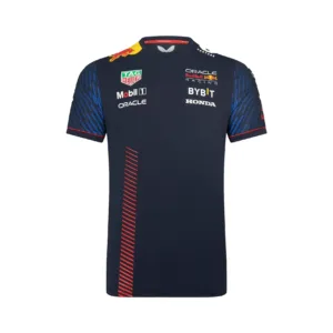 Red bull team tee shirt 2023, navy, Mens