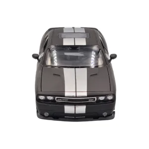 Dodge challenger srt matt black 2012 1:24